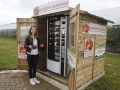 Aardbeien en kersen uit de fruitautomaat