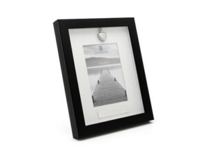 Memory Fotolijst met ashouder hartje, 10x15 cm, zwart